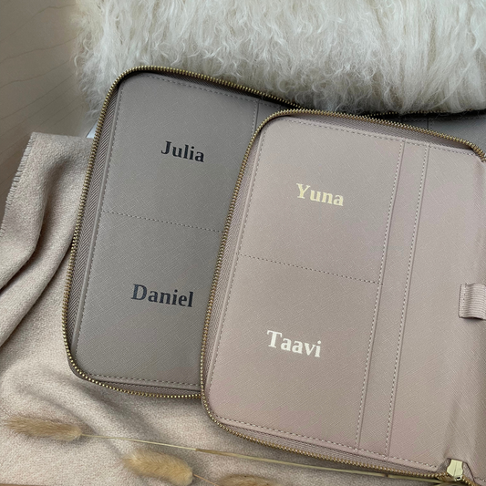 Personalisierter U-Heft und Reise- & Familien- 3 in 1 Organizer