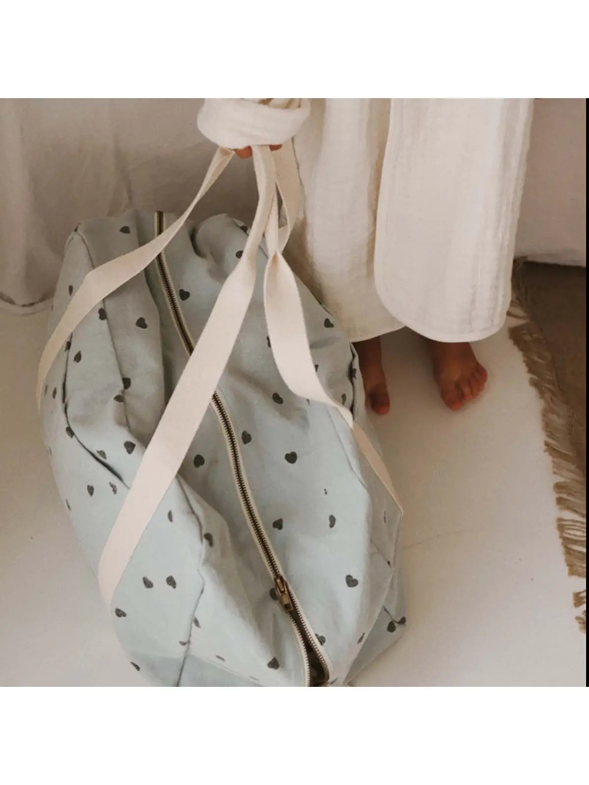 REISETASCHE, WEEKENDER, WICKELTASCHE BLUE (Dunkleres Mint)