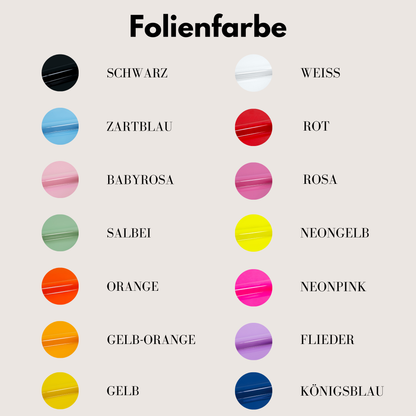 DELOA ® U-HEFT Hülle (mit Personalisierung) 3D Buchstaben