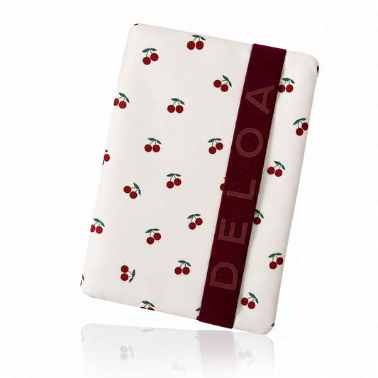 DELOA ® Windeltasche für unterwegs mit viel Platz(Cherries)