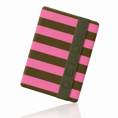DELOA ® Windeltasche für unterwegs mit viel Platz(Oliv & Rosa)