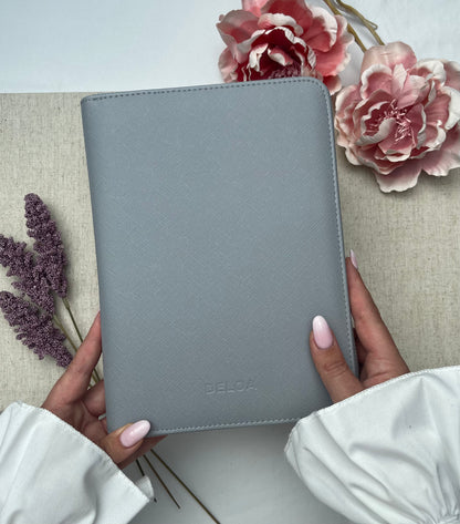 DELOA ® U-Heft und Reise- & Familien- 3 in 1 Organizer │ Hellgrau