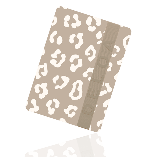 DELOA ® Windeltasche für unterwegs mit viel Platz(Leo Taupe)