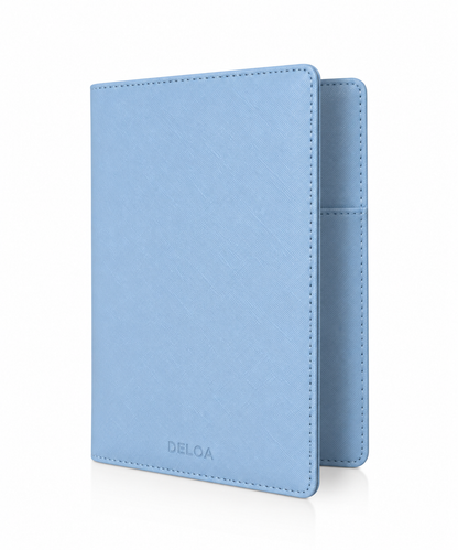 DELOA ® U-Heft Hülle │ Zartblau