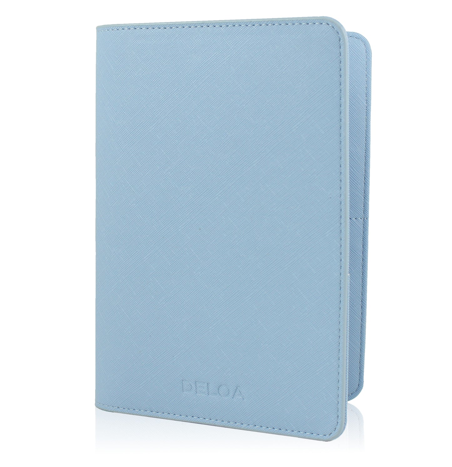 DELOA ® Mutterpasshülle mit Fach für Impfpass (Baby Blau)