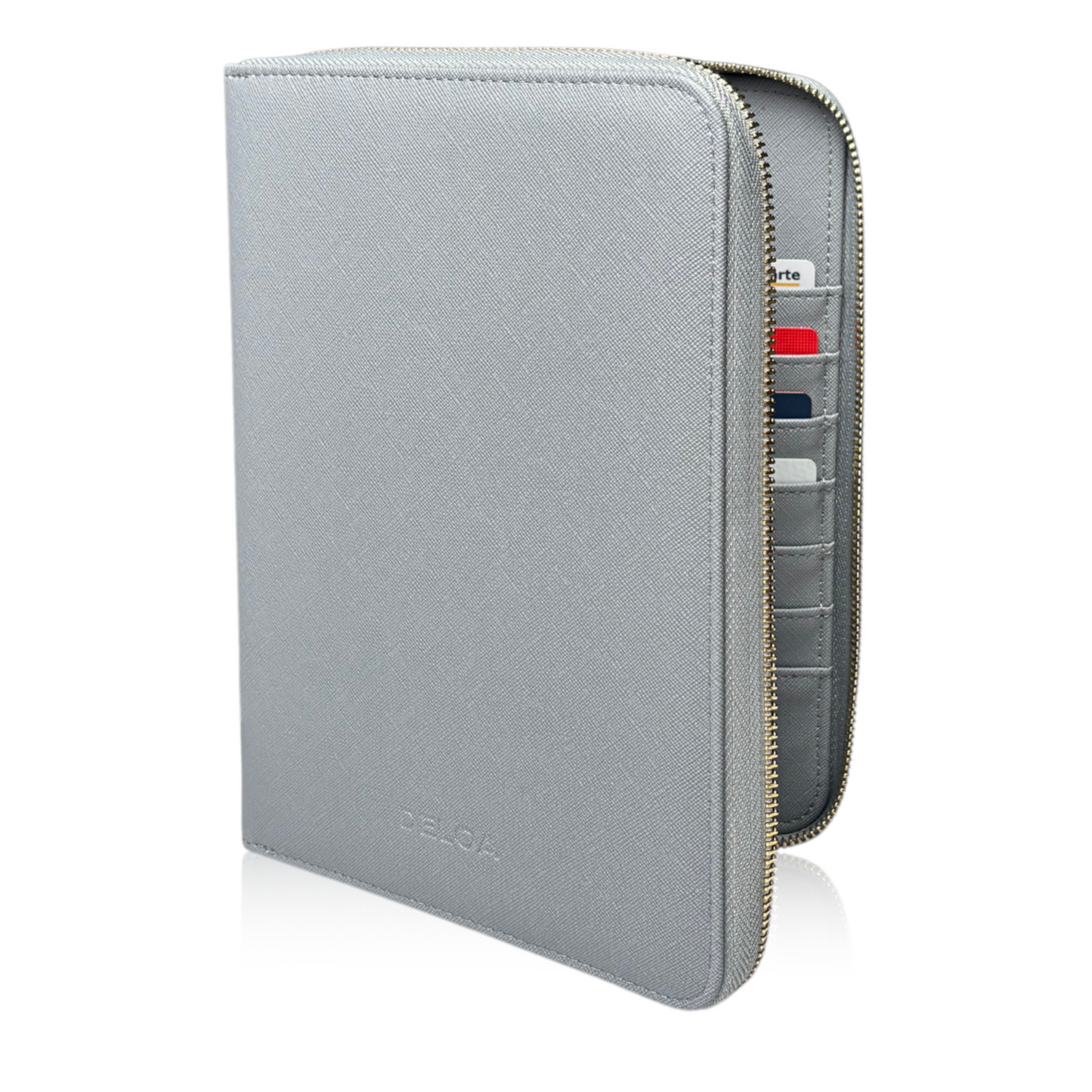 DELOA ® U-Heft und Reise- & Familien- 3 in 1 Organizer │ Hellgrau