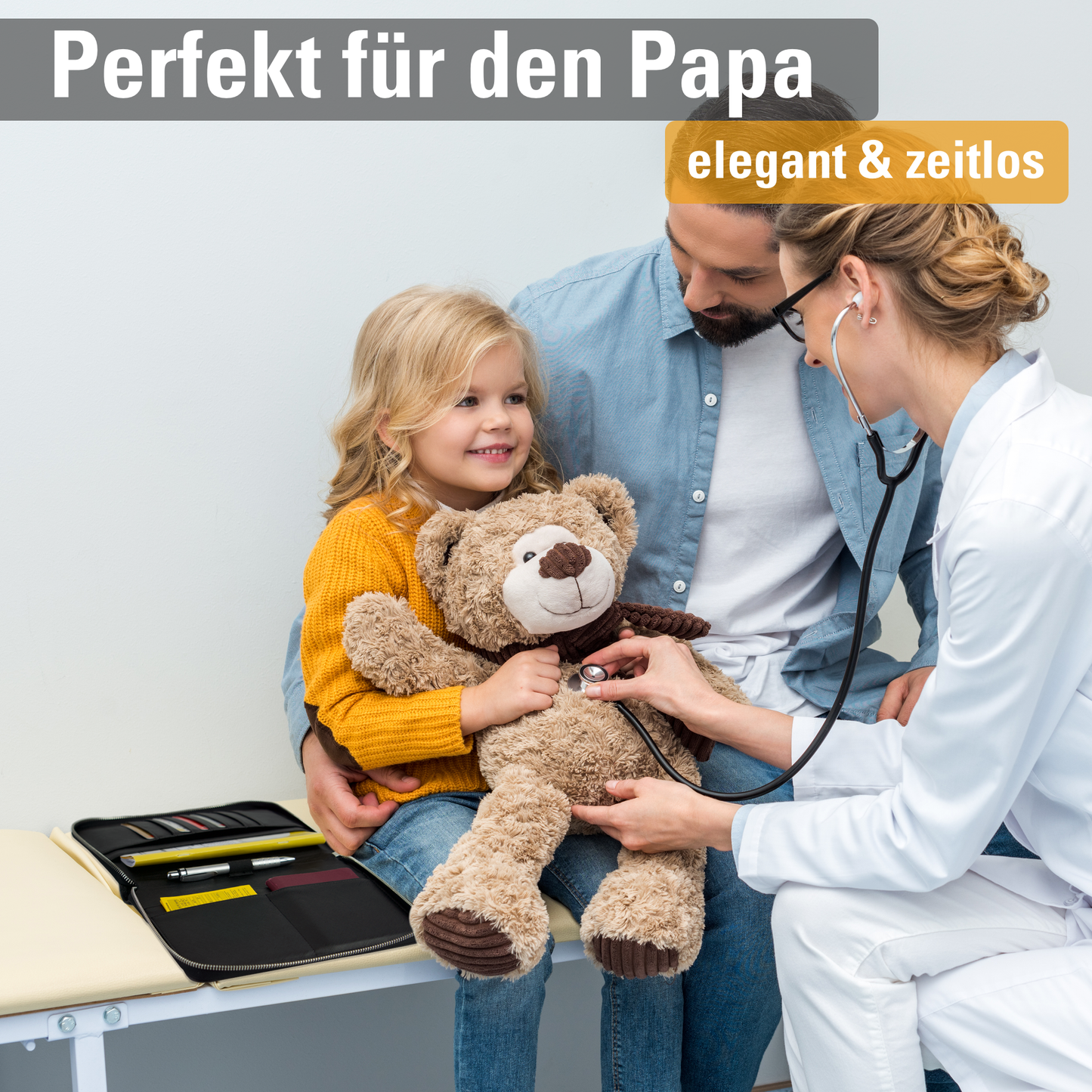 NUR AUF VORBESTELLUNG!(Lieferung voraussichtlich im Juli) DELOA ® U-Heft und Reise- & Familien- 3 in 1 Organizer │ Grau-Braun