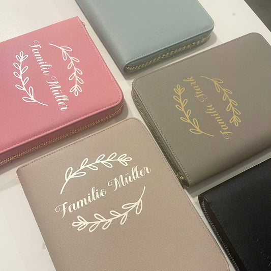 Personalisierter U-Heft und Reise- & Familien- 3 in 1 Organizer